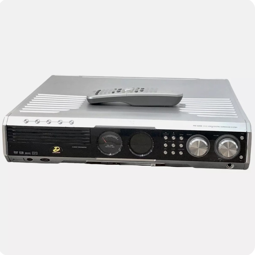 Philips MX 5600D Digital Video 5 Disc DVD Changer WORKS Original Remote NO CORD